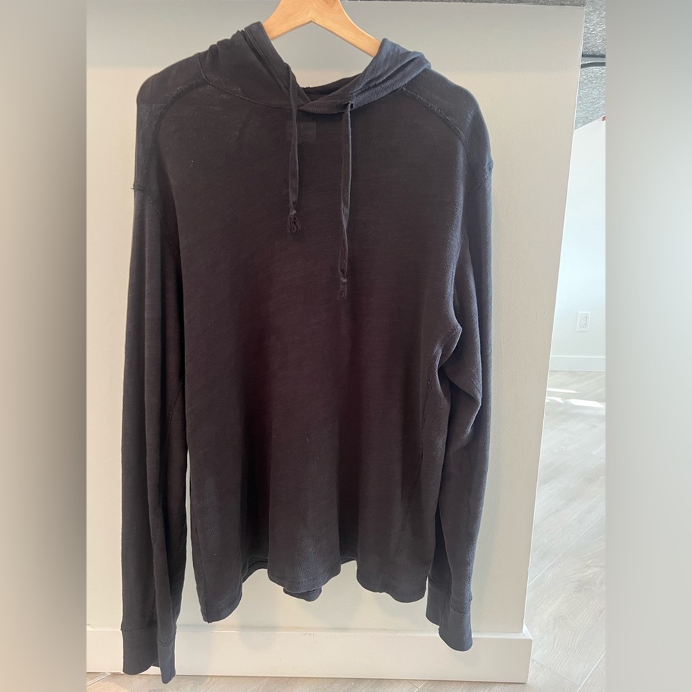 Rag & Bone Charcoal Hooded Top
